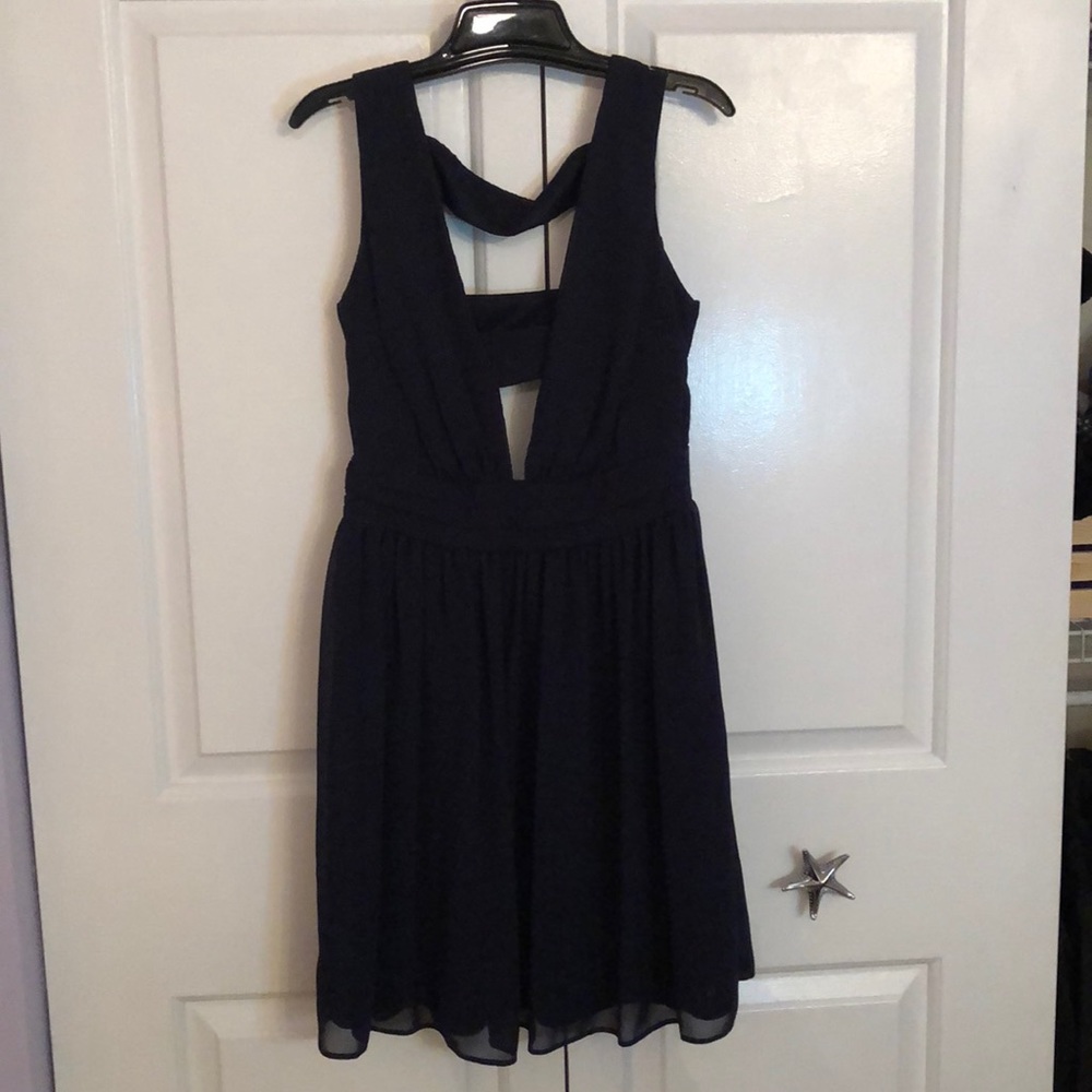 Homecoming navy blue dress